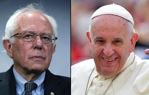 Bernie Sanders and Pope